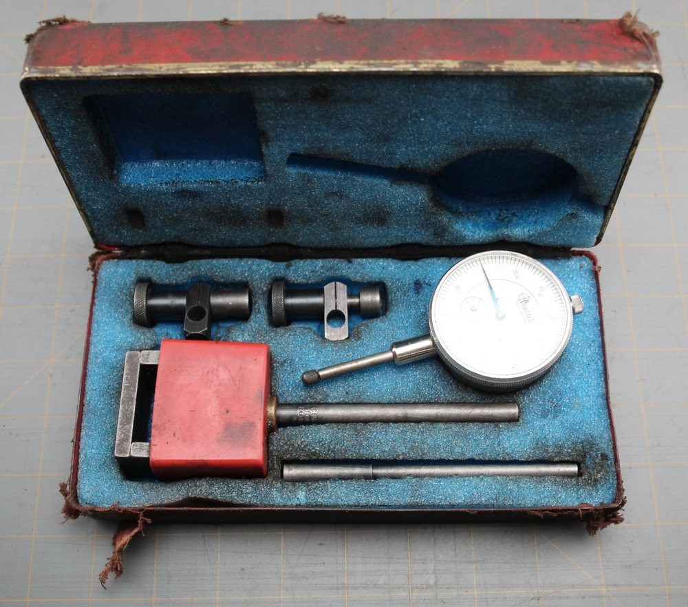 Central Tool Dial Indicator Set 6410 Universal Tools Kit 0"-1" .001"