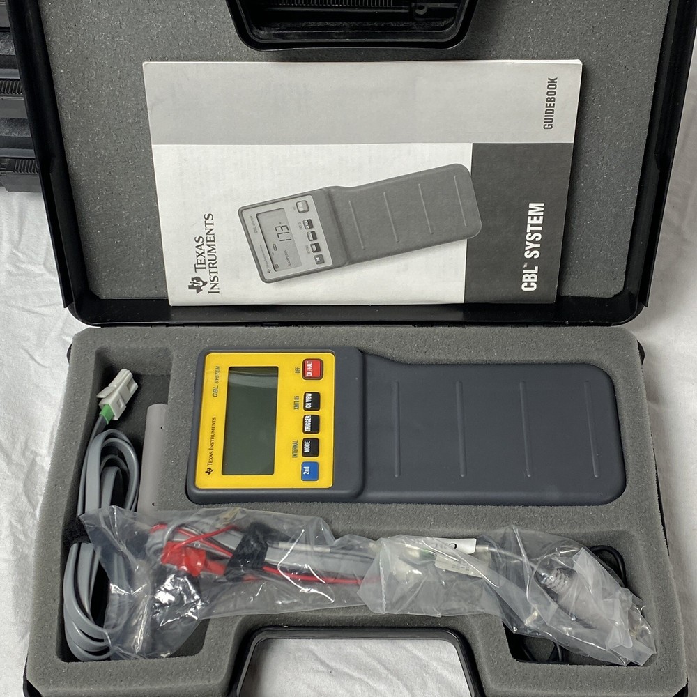 1 Unit- Texas Instruments CBL System Calculator Based Laboratory + Cases TESTED