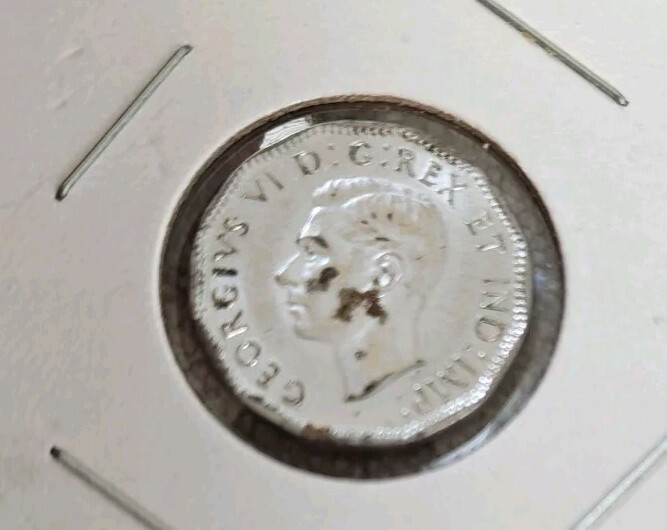 1944 Canada 5 Cents KM# 40a