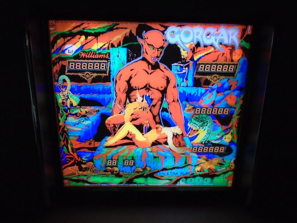 Williams Gorgar Pinball Head LED Display light box