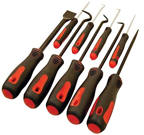 Tools 8424 9-Piece Scraper, Hook and Pick Set