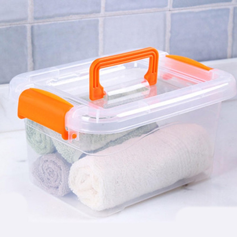 Clear Plastic Storage Bins with Latching Lid, Stackable Closet Organizer Cont...