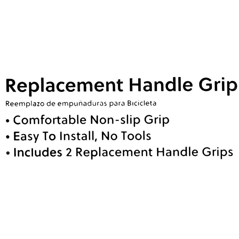 Replacement Non-Slip Rubber Bicycle Handlebar Grips, Black