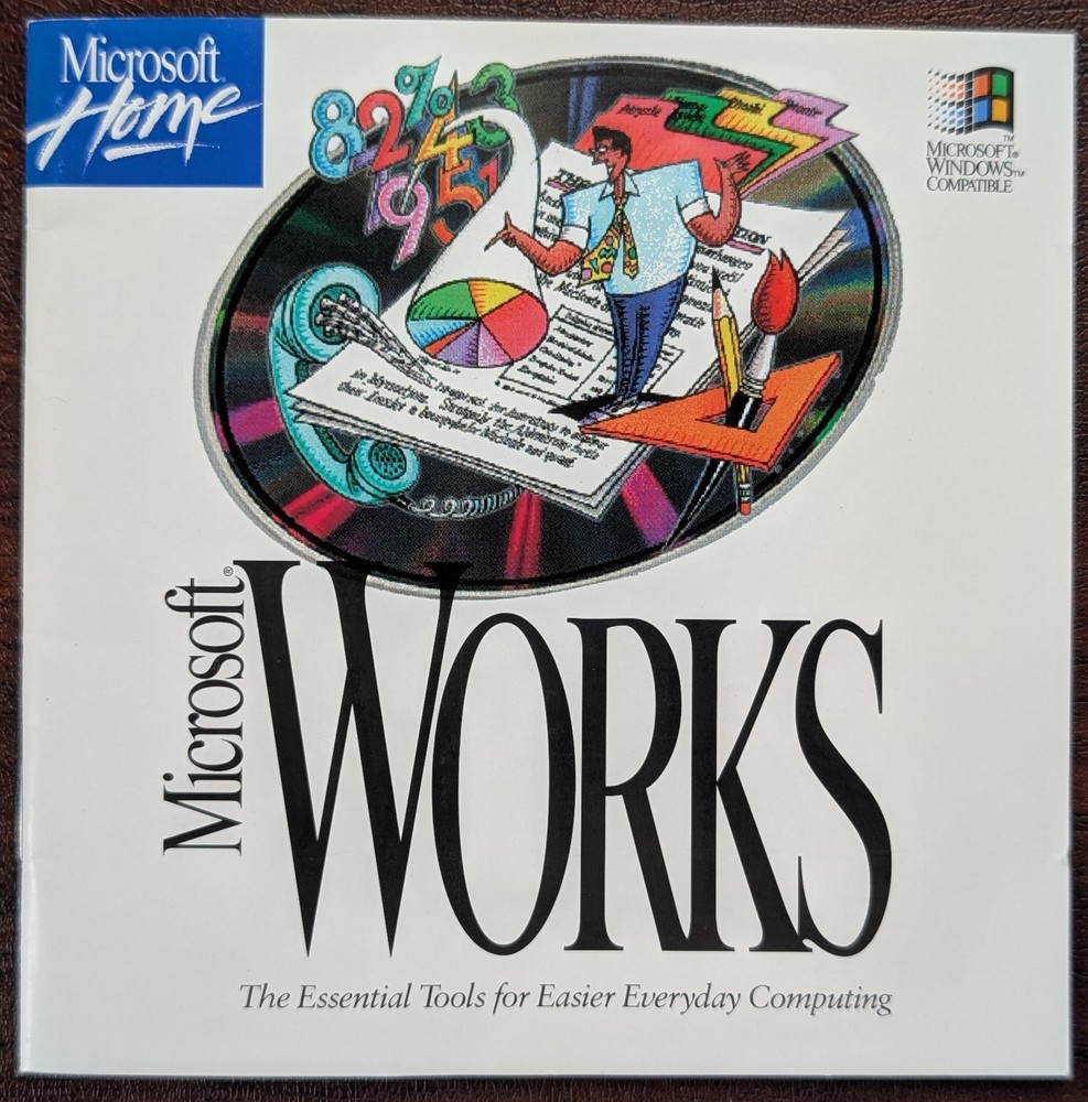 Microsoft Works Multimedia Edition Ver 3.0 CD for Windows 3.1 Or Later - Tested