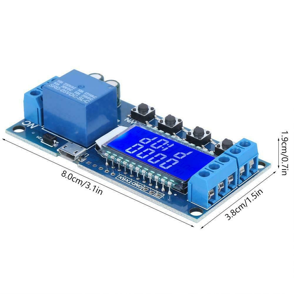 XY-LJ02 Time Delay Relay Module Control Timer Switch 6-30V Trigger Loop Timing