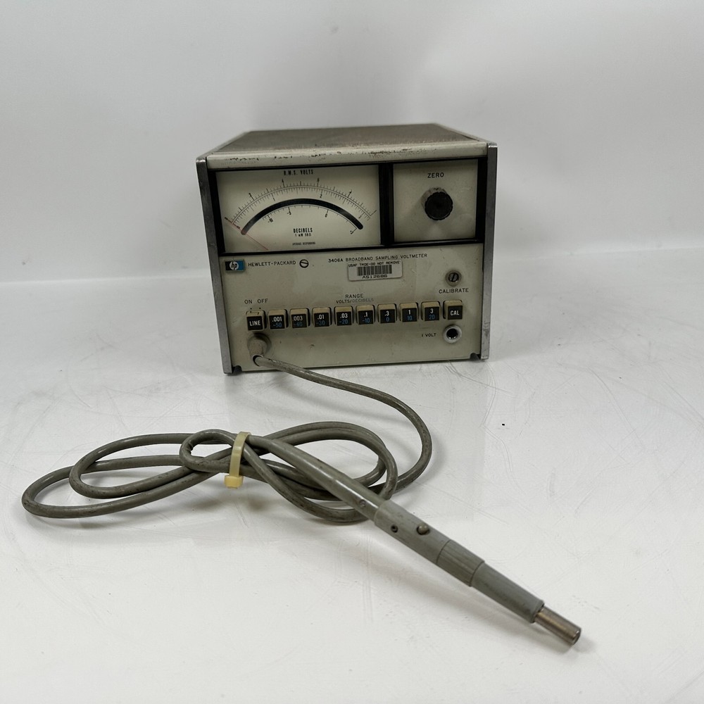 Hewlett-Packard HP 3406A Broadband Sampling Voltmeter & Probe Kit