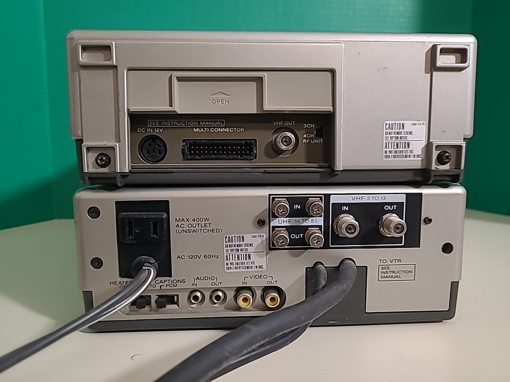 Sony Betamax SL-2001 And TT-2001 Tuner Timer Unit
