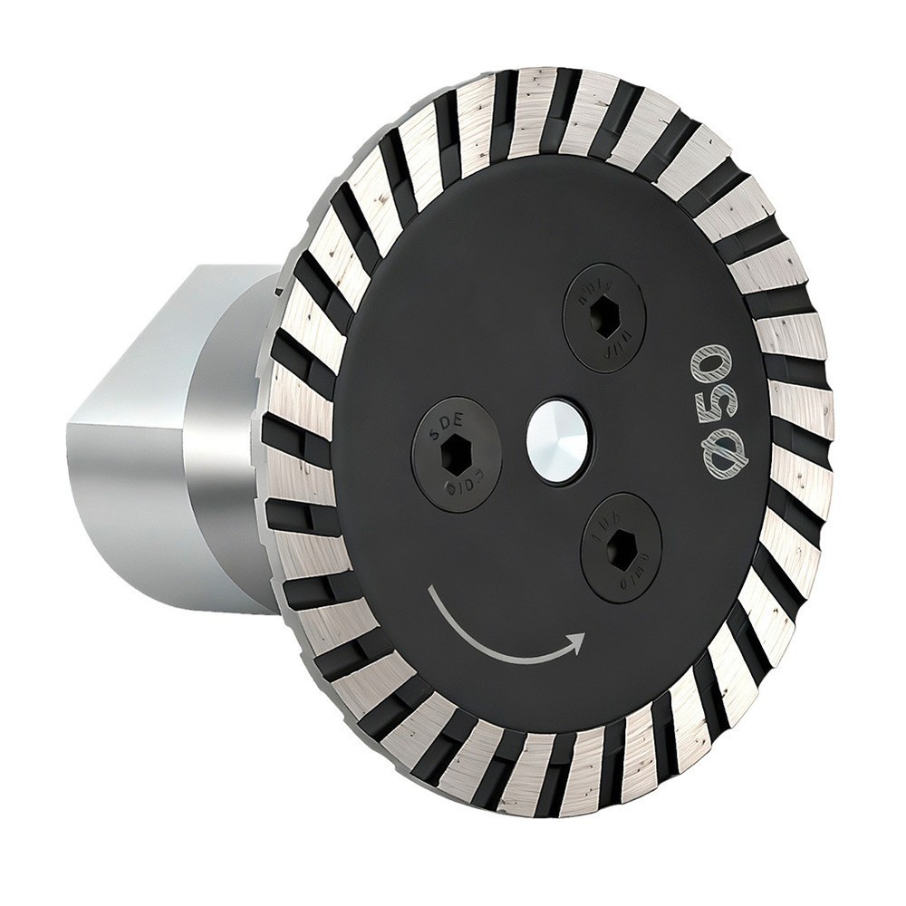 Construction Circular Saw Blade Stone Cutting Disc Emery Material 50mm Diameter