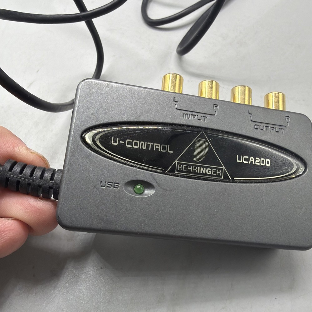 Behringer UCA200 U-Control USB Audio Interface Used Condition See Photos