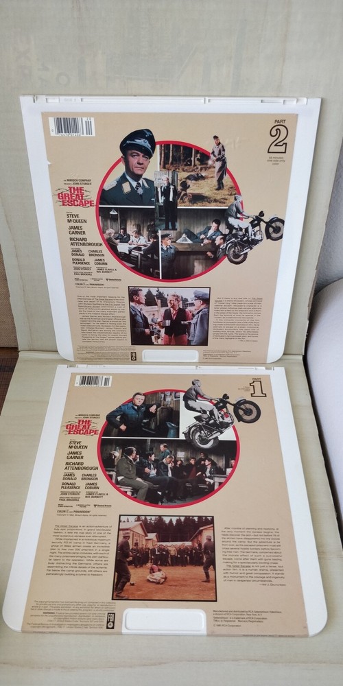 The Great Escape -- CED Videodisc Selectavision -- Excellent condition