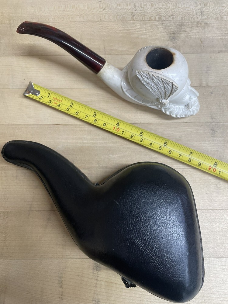 Hand carved vintage meerschaum pipe sultan head