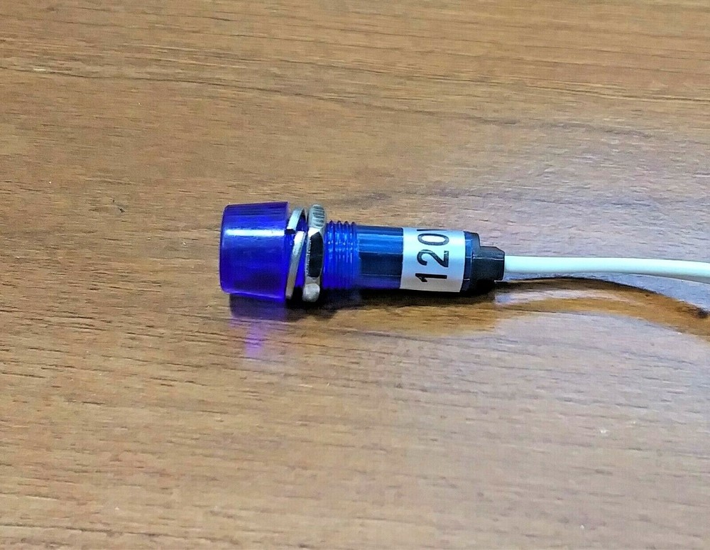 BBT 120 volt AC Waterproof Blue LED High Profile Indicator Light