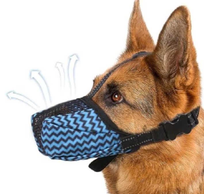 Dog Muzzle, Air Mesh Breathable Muzzle for Large Sized Dogs XL