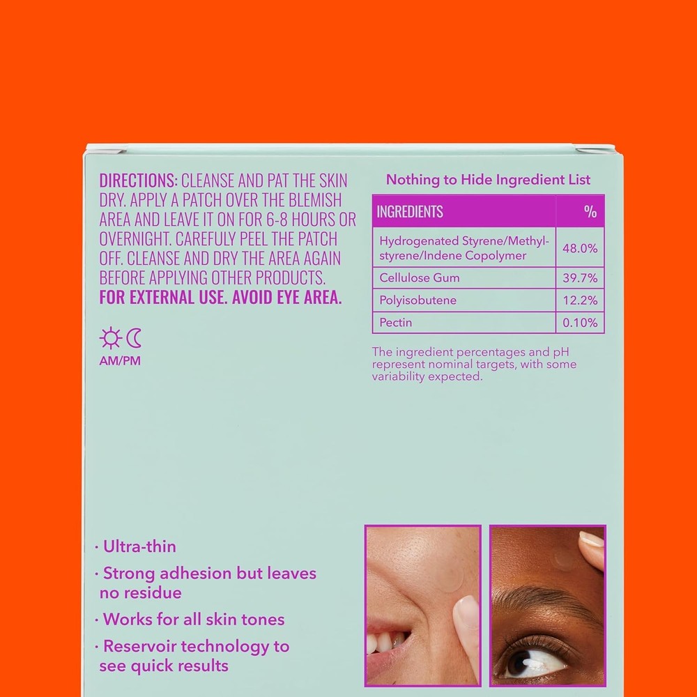 Good Molecules Pimple Patches for Face, 60 Pack – Ultra-Thin Hydrocolloid