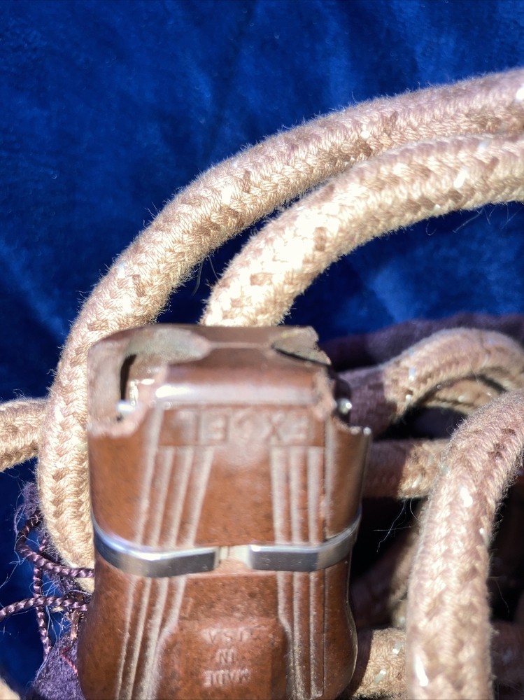 vintage folding travel iron 9” with cover