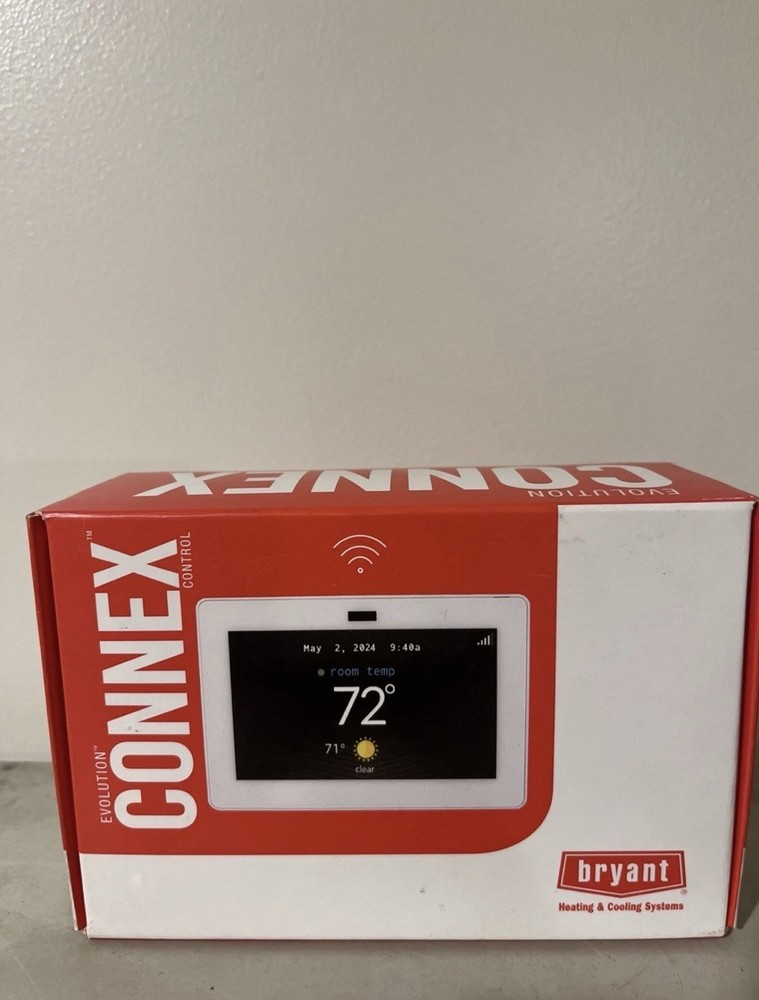 Bryant Evolution Connex Wi-Fi Programmable Thermostat Touchscreen Alexa white