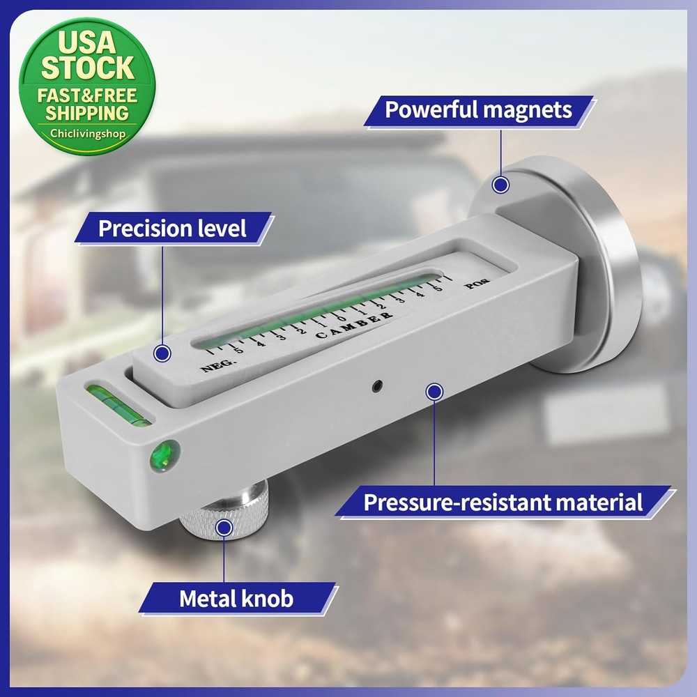 Adjustable Magnetic Gauge Tool Wheel Camber Caster Alignment 2 Pack