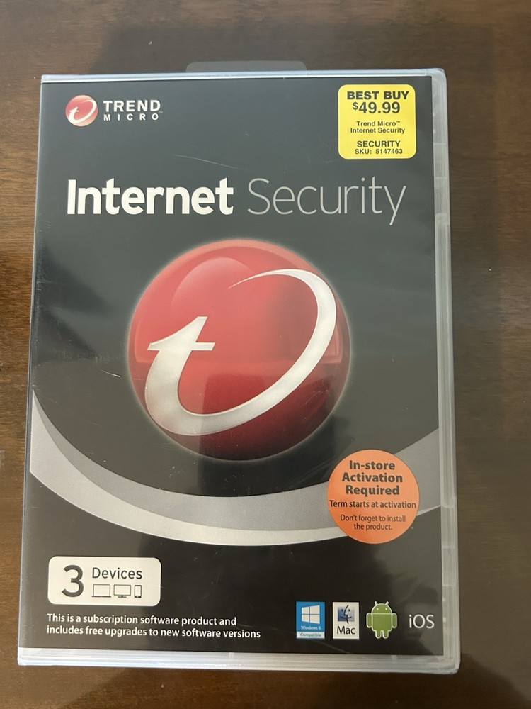 Trend Micro Internet Security (2014) 3 Devices, Windows 8, Mac, IOS, Android