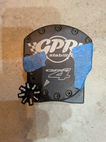 GPR V4 Motorcycle Steering Stabilizer Damper – Adjustable – Black – Works Great