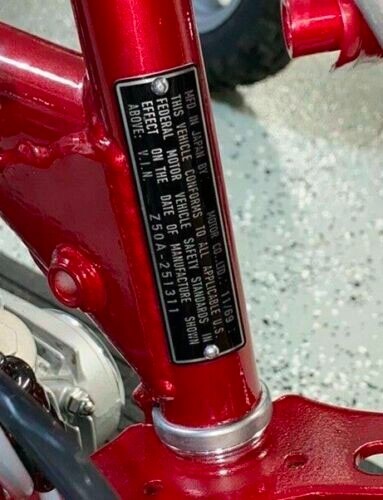 Motorcycle ID Plate Emblem TAG Custom Engraved