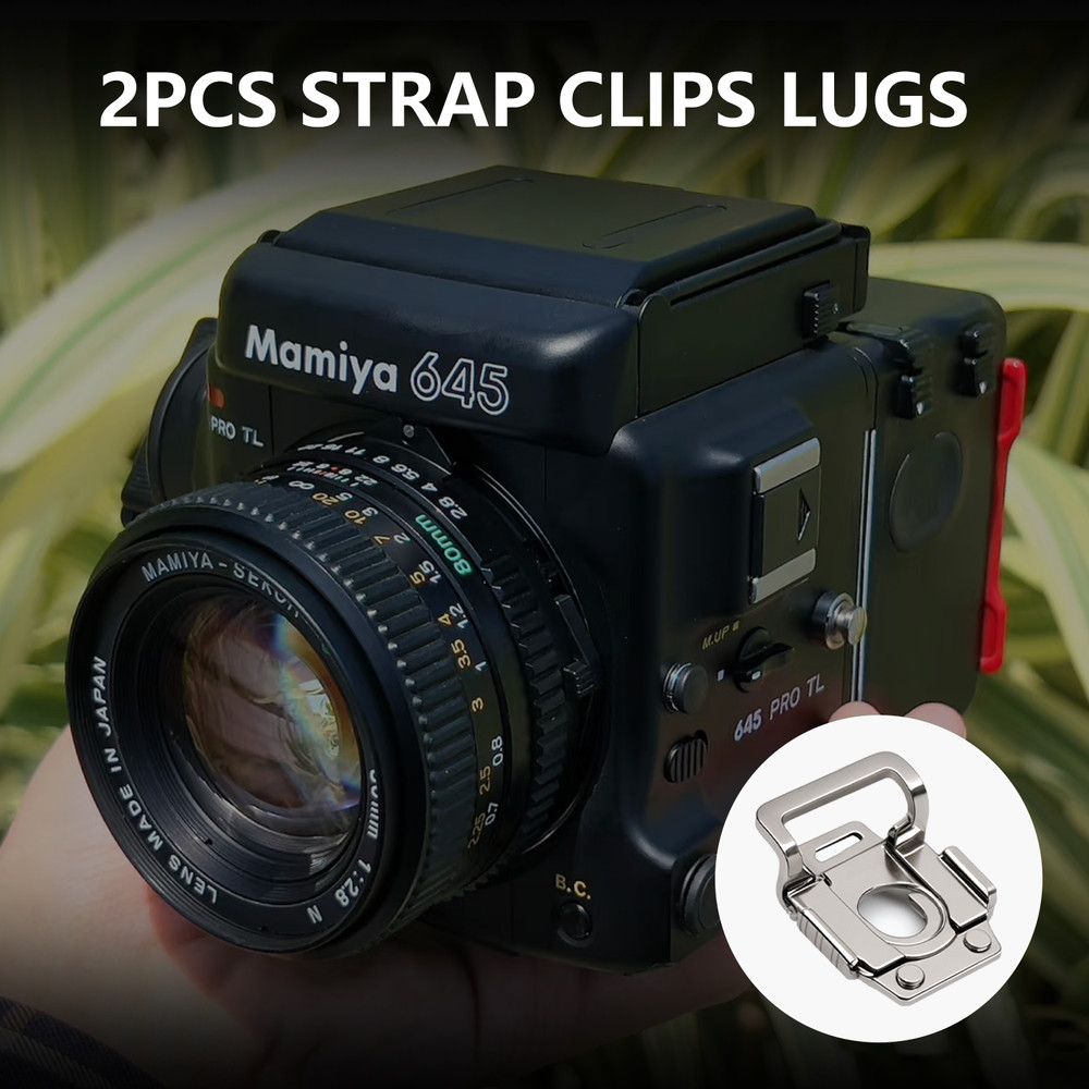 2X Lugs Shoulder Strap Adapter Clips For Mamiya 645 Pro/Pro TL/Super Camera