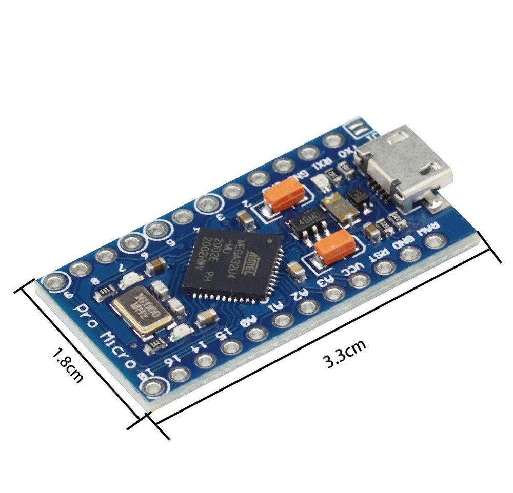 2PCS Pro Micro ATmega32U4 5V 16MHz Micro USB Development Board Module