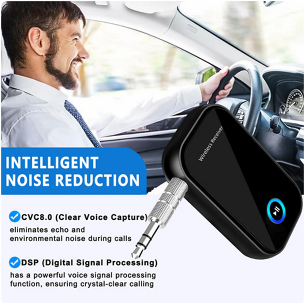 Bluetooth Transmitter Receiver Wireless Adapter 3.5mm Aux For Car Stereo Speaker