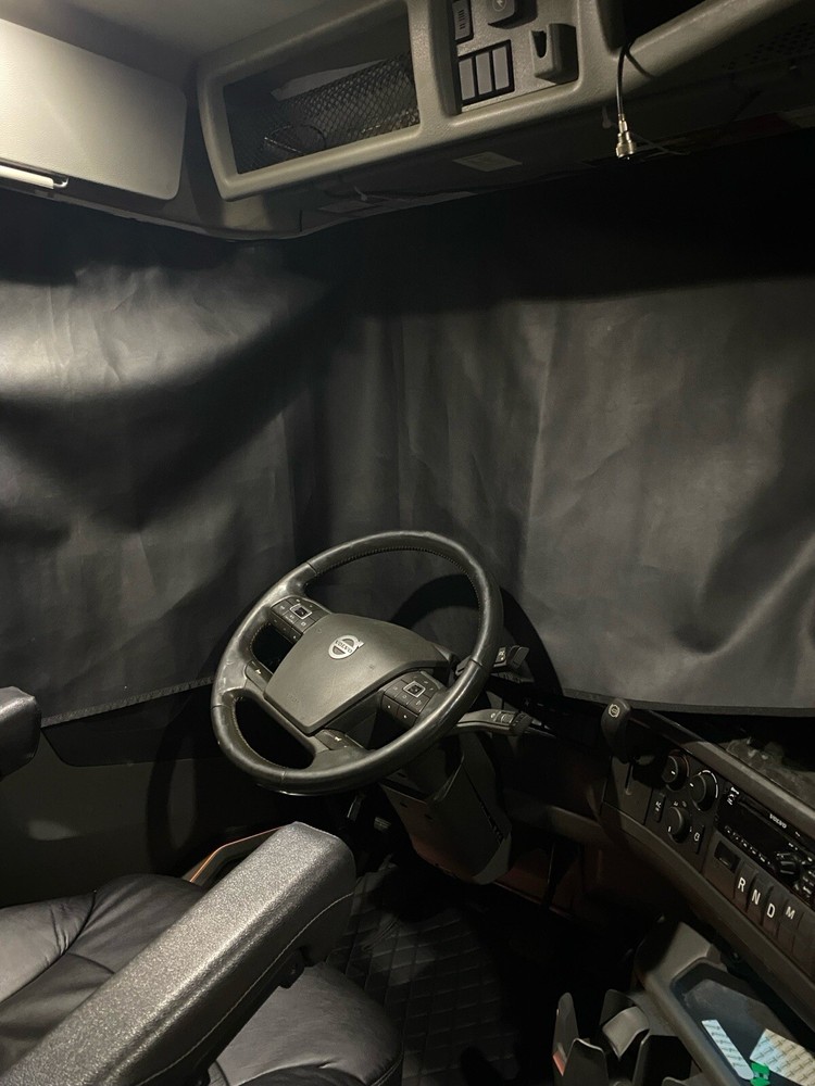 VOLVO VNL WINDSHIELD Curtains. Left And Right Side. New. Black