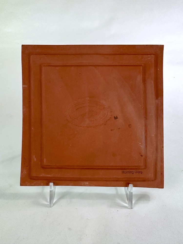 Mackenzie Childs "Morning Glory" 6 x 6" Plain Blue Tile