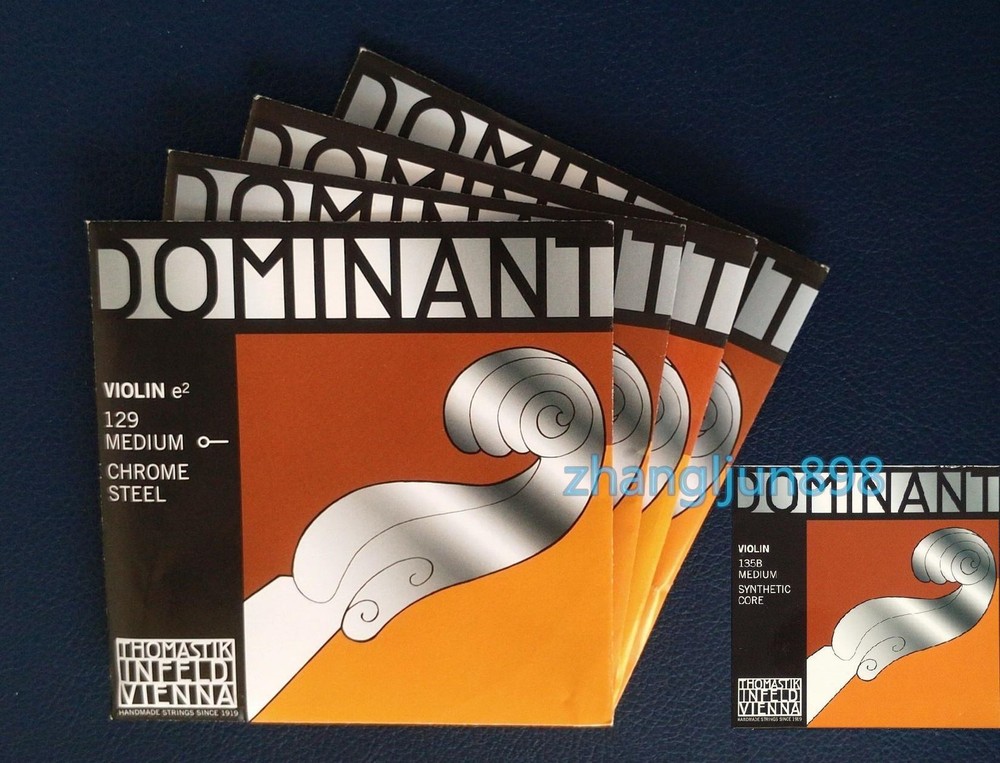 Full Set Thomastik Dominant 135B Medium Violin Strings Ball-End Made in Austria