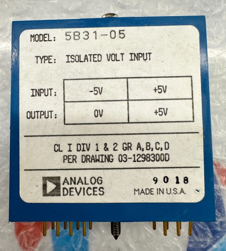 ANALOG DEVICES 5B31-05 Interface Module 5.25V 30mA 14-Pin