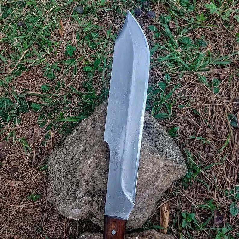 CUSTOM HANDMADE D2 TOOL STEEL COMBAT MACHETE KNIFE SURVIVAL KNIFE