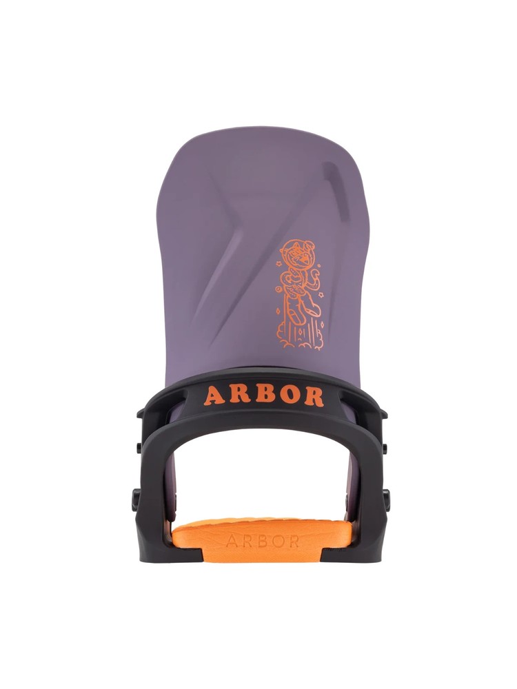 Arbor Sapling Snowboard Bindings - Kids - 2026 - Small / Black/Violet