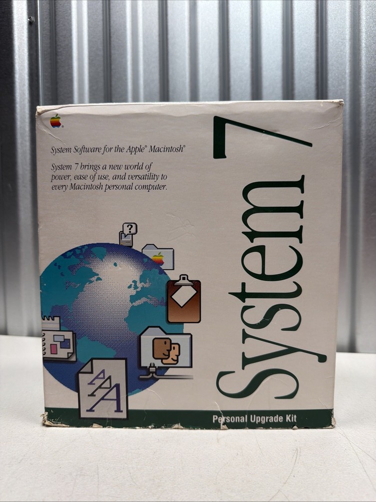 Vintage Mac System 7 Personal Upgrade Kit Apple Software 3.5” Floppy 1991