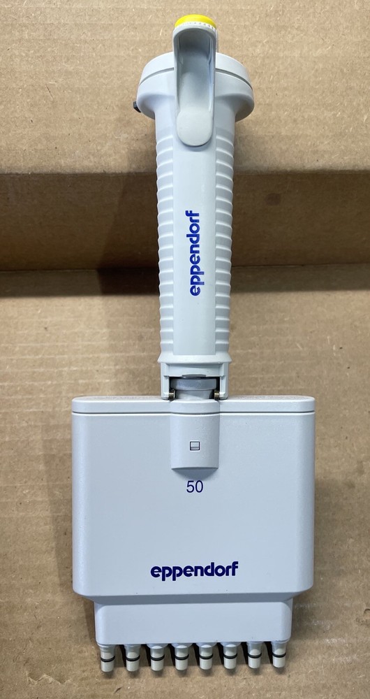 Eppendorf Research 8 Channel Pipette, 5-50 µL Variable Volume