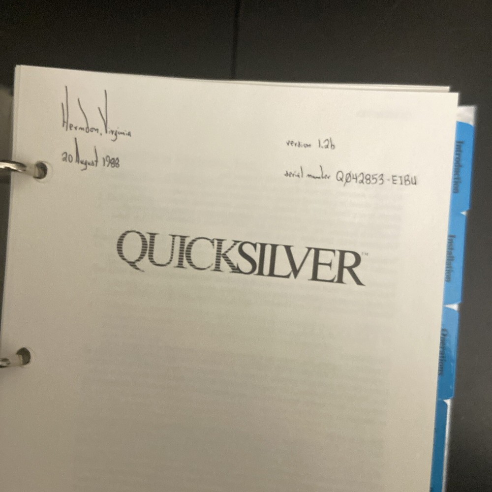 QUICKSILVER by Wordtech Systems. Compiler Software Box Set No CD/floppy