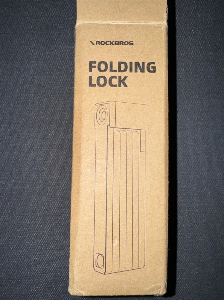 Rockbros Folding Bike Lock With Key Open Box