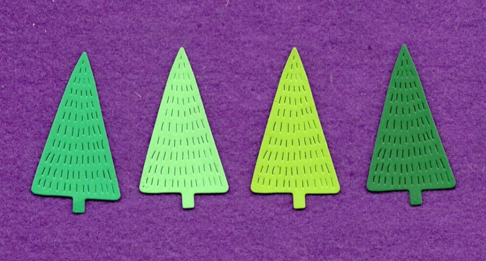 TREE # 22 die cuts scrapbook cards