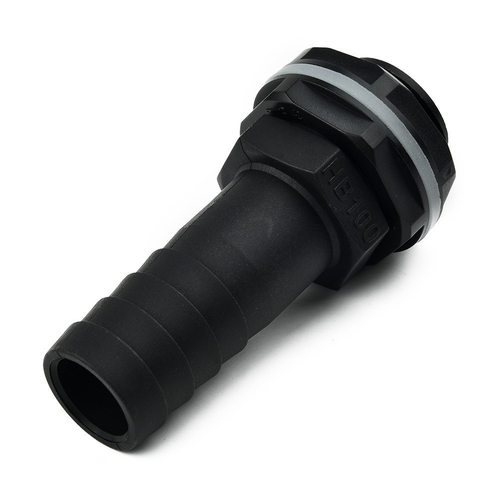 Pipe Overflow Connector 1\\\" Barb 3/4\\\" BSPM Thread Plastic Replacement