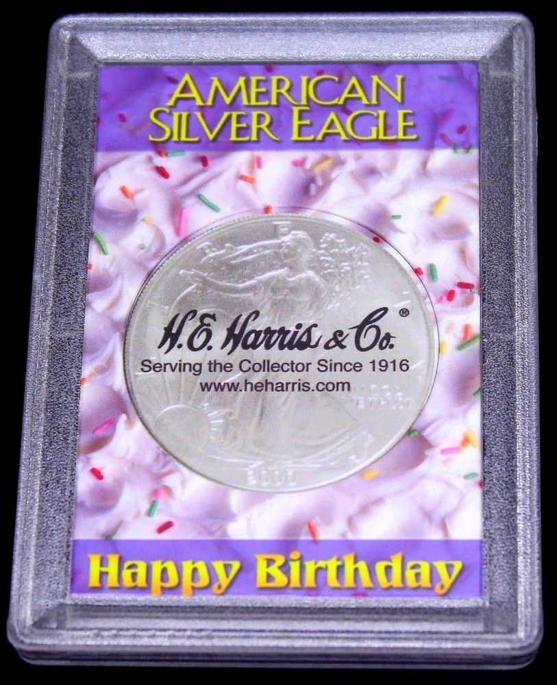 Happy Birthday Keepsake Gift Case for American Silver Eagle Coin