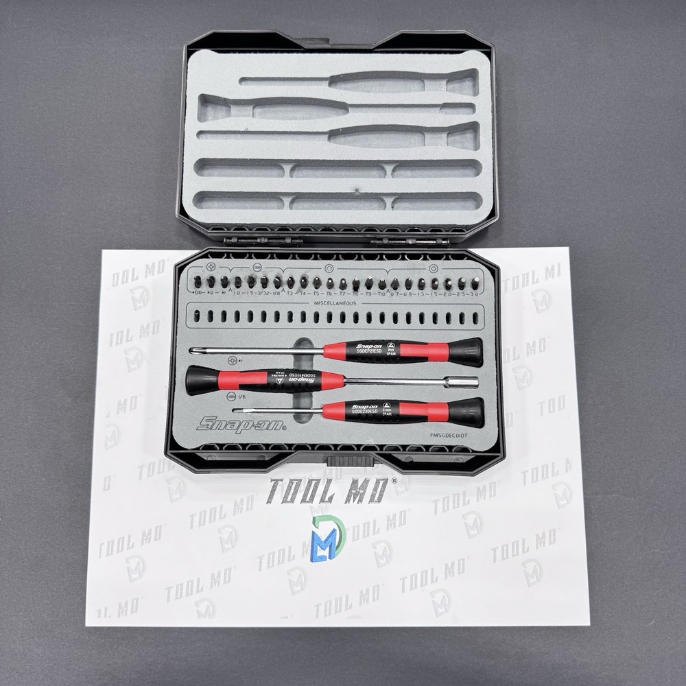 Snap-on Tools NEW 25pc Electronic Mini Bit Screwdriver Set SGDEC25RK