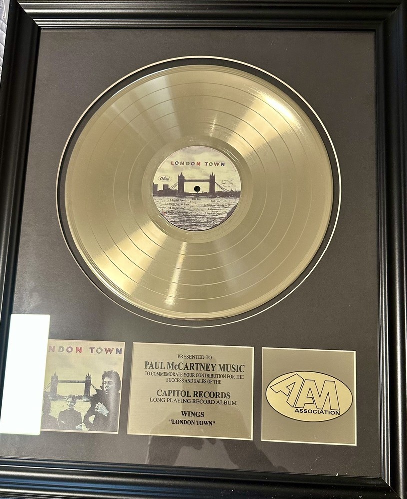 McCartney/ Wings Framed Record Display London Town