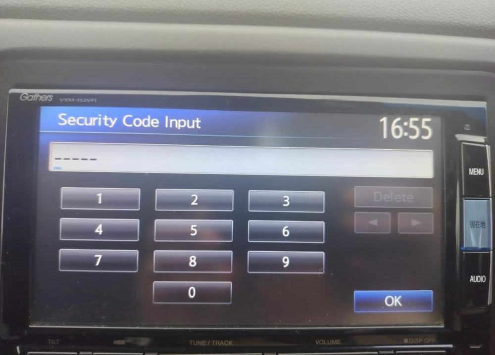 For Honda Gathers VXM-152VFi Unlock Code Password Unlock Theft Code