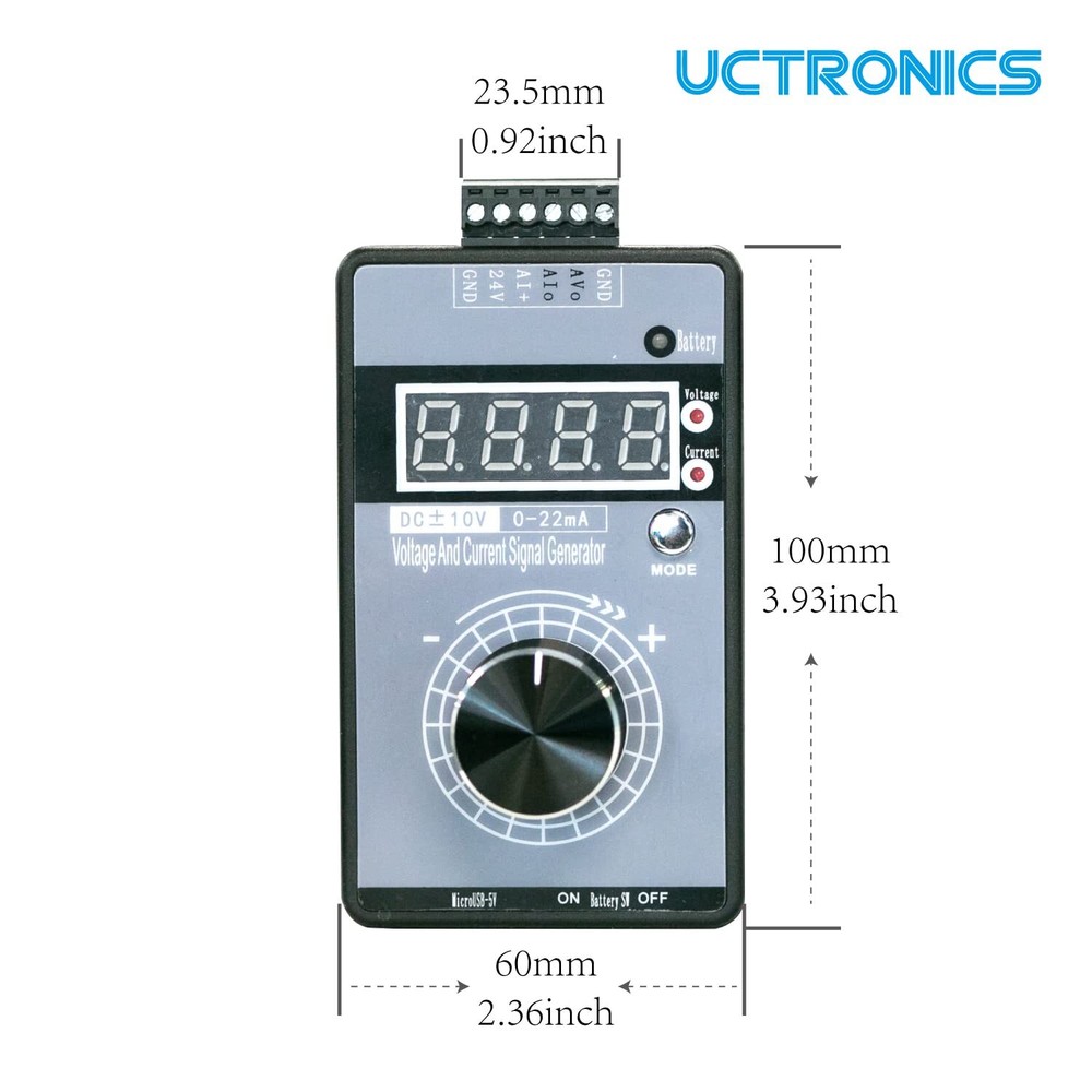 Dc ฑ10v 0/420ma Current Voltage Signal Generator Usb Power Supply Interface Anal