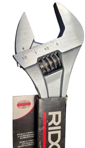 RIDGID 86917 ADJUSTABLE SPANNER CRESENT WRENCH 12 INCH