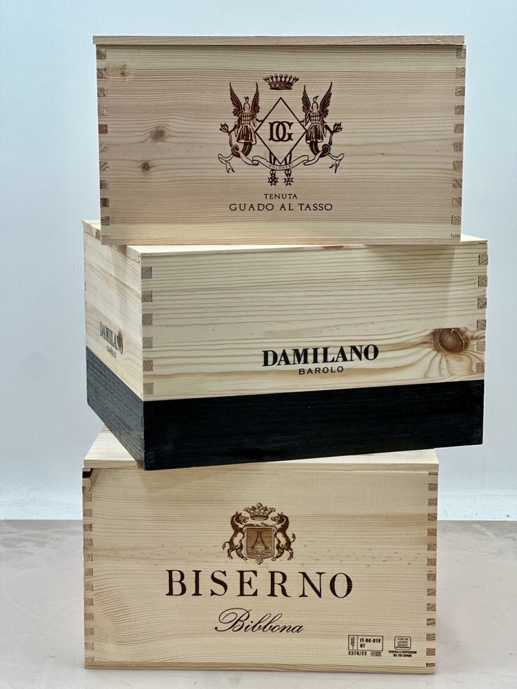 3/6pk Wooden Wine Boxes