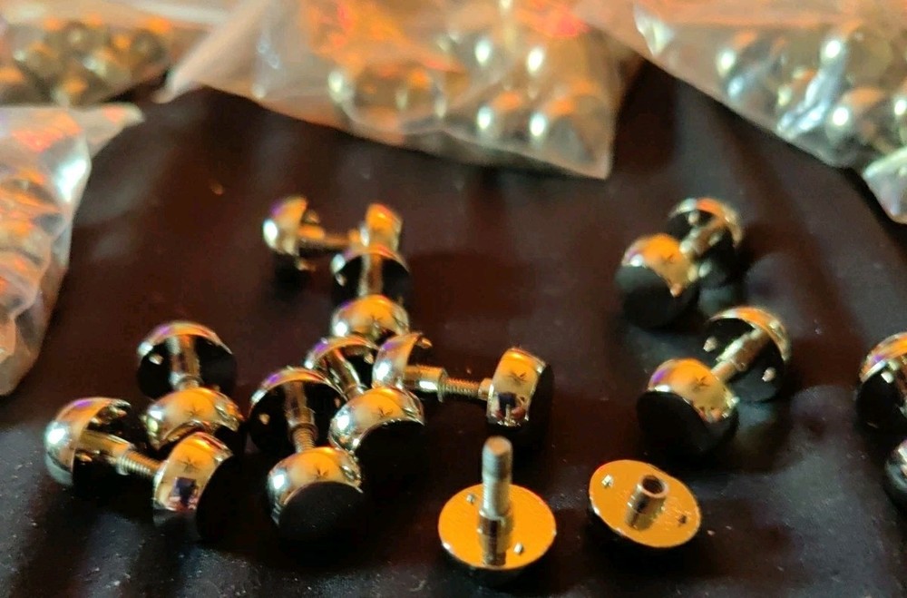 12Pcs Chicago Screws 9mm Height Flat Head Screw Binding Rivets