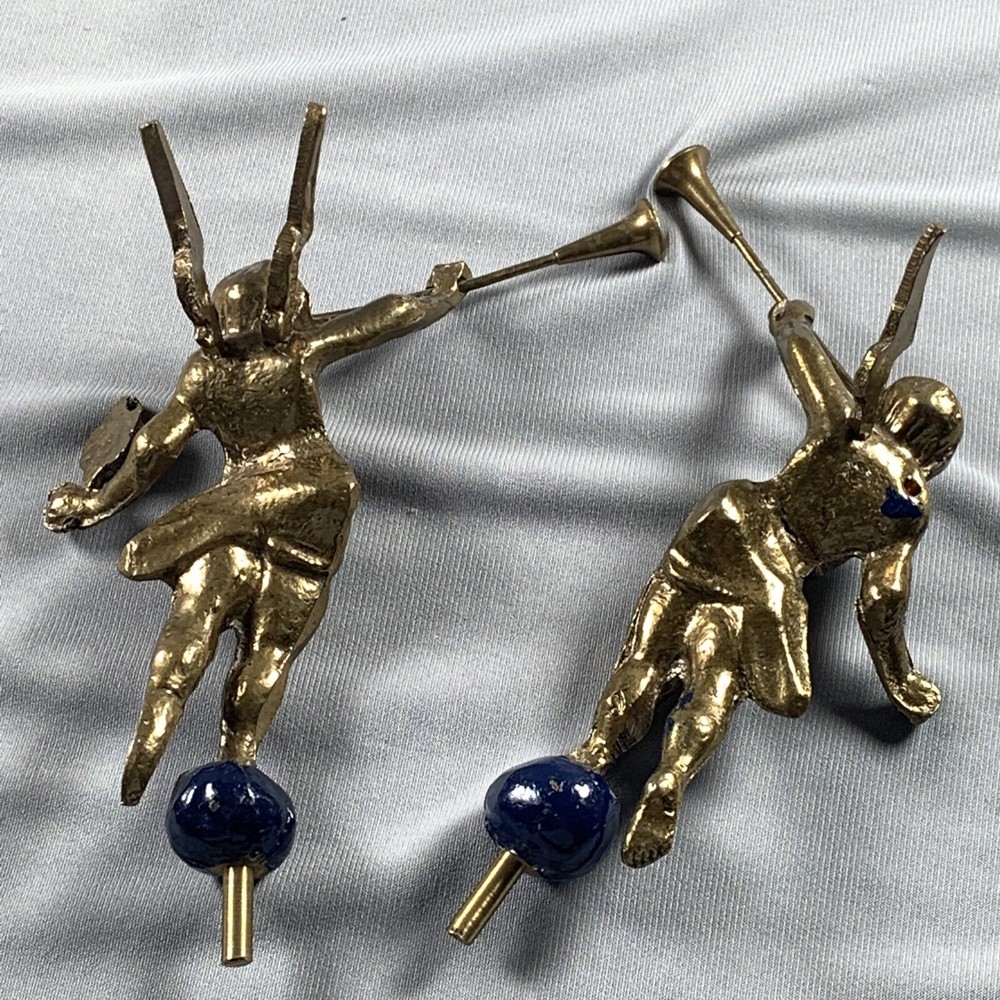 2 Warmink Clock Angels Brass