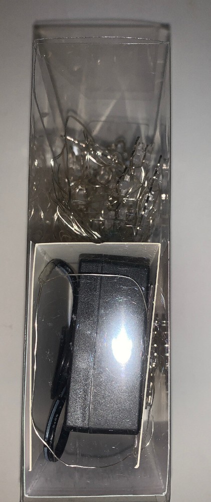 12 Ct LED Ultra Wire Lights Snowflake Silver Wire / Timer / Indoor / 3 Function