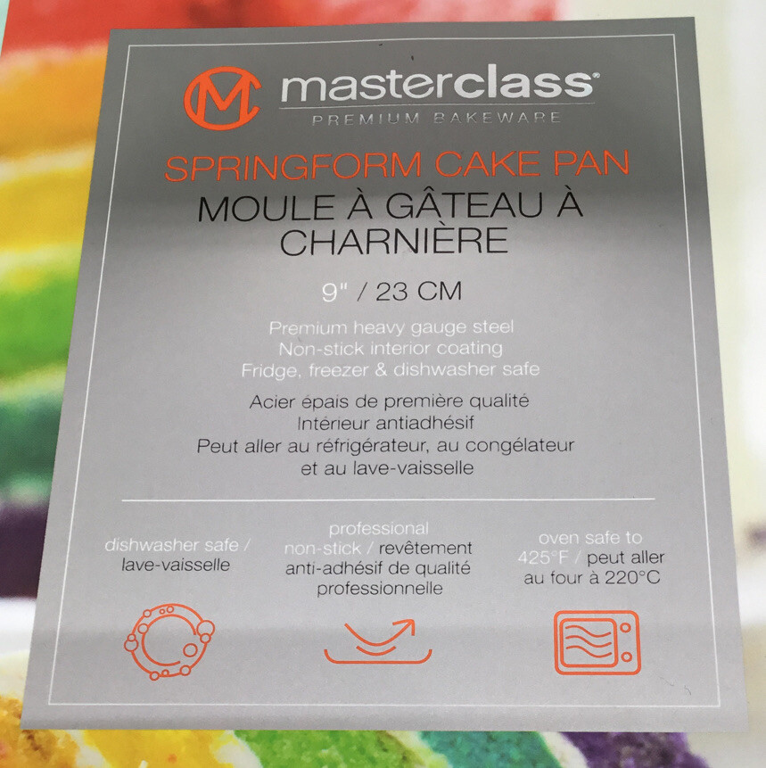 New Masterclass Premium Bakeware Set~9” Square Cake Pan~9” Round Springform Pan